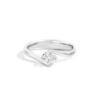 Ring Recarlo Woman Anniversary in White Gold Diamante R01SO195/051-13